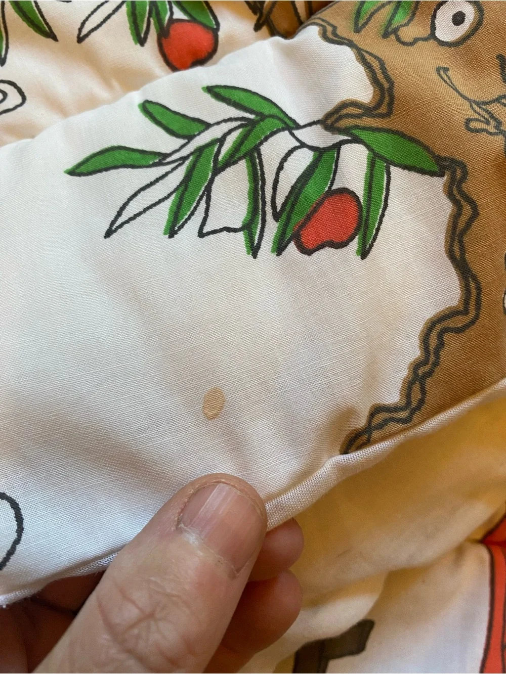 Vintage 70’s McDonald's Colorful Character Print throw quilt